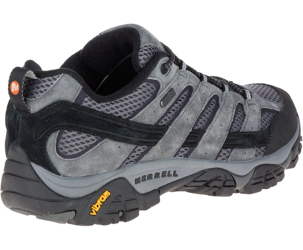 Merrell Hiking Shoes Grey - Moab 2 Waterproof - Mens 06DBOHLYT